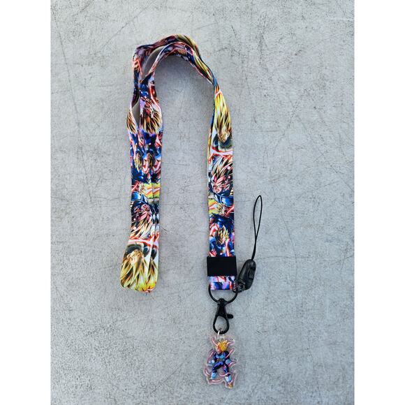 Japan Anime Dragonball Neck Strap Lanyard Yellow & Cream Fabric One Size Unisex - Picture 4 of 6